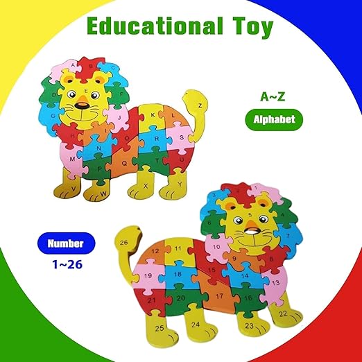 2 in 1 Animal Puzzle - Pack of 1 - Lion